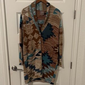 Double D Ranch Multicolor Knit Cardigan